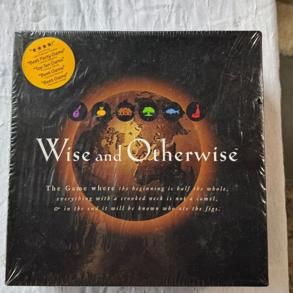 Vintage Wise and Otherwise Board Game 1997 NEW SEALED Factory Wrapped Rare OOP